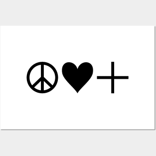 peace, love, and positivity Posters and Art